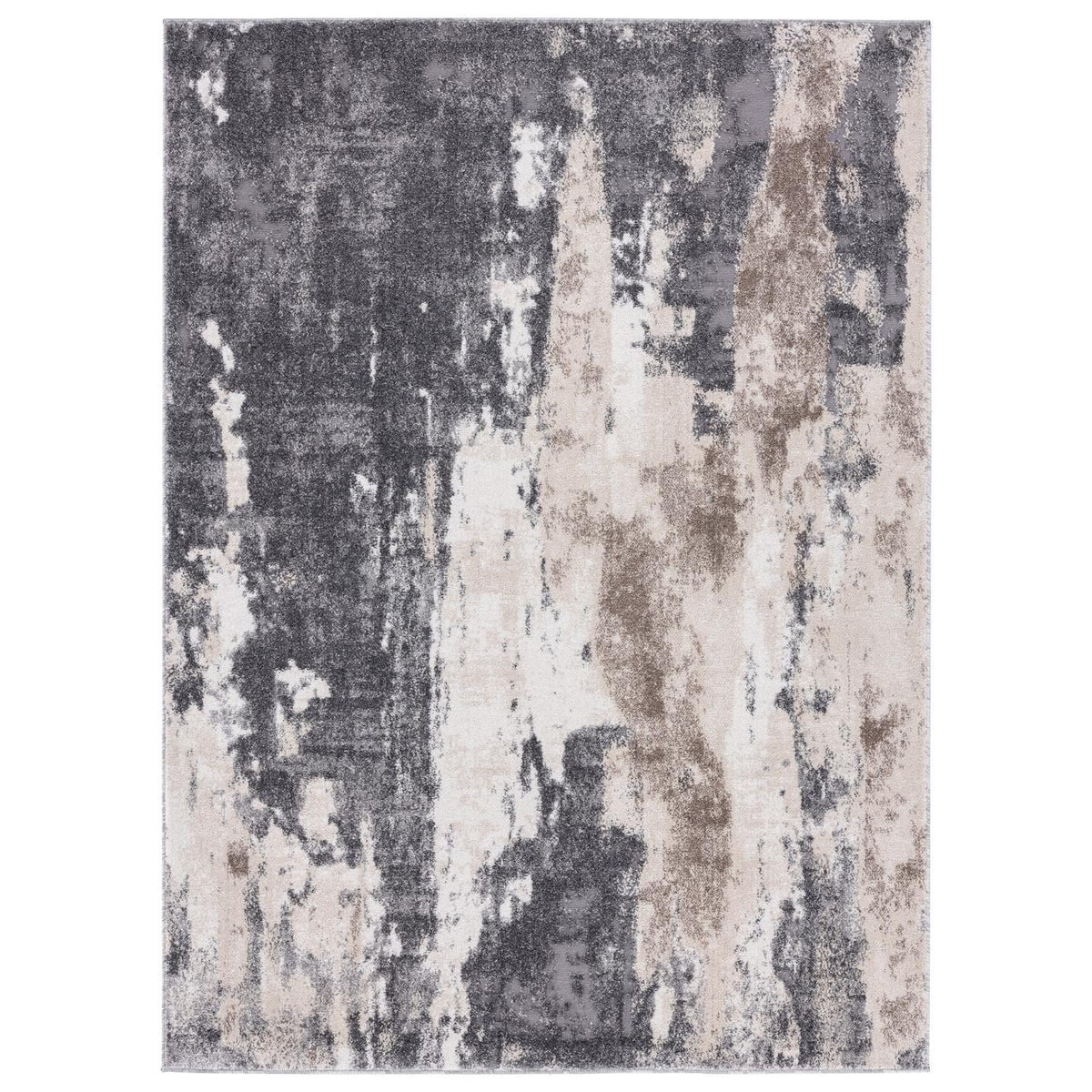Modern Abstract Area Rug Gray 8 x 10 X14599
