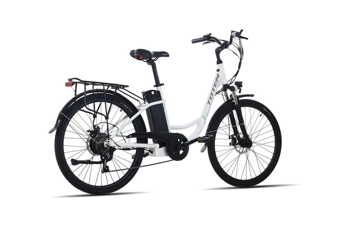 White 26” 350W Electric Bike G55073