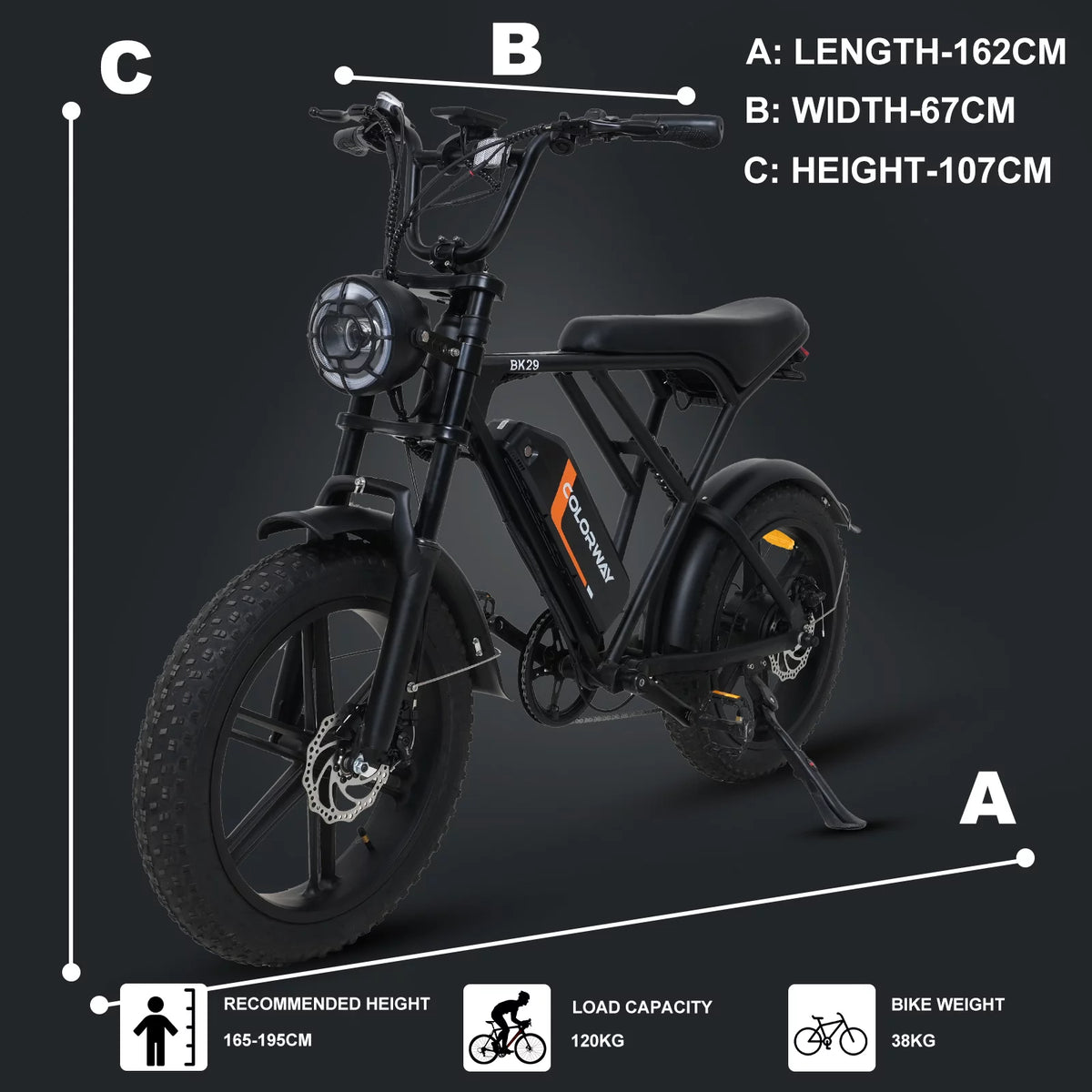 750W Electric Bike 20X4.0 Fat Tire 48V 15Ah Battery L175515