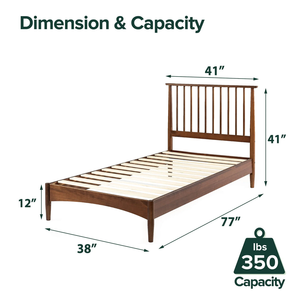 Queen Wood Platform Bed Frame N96812