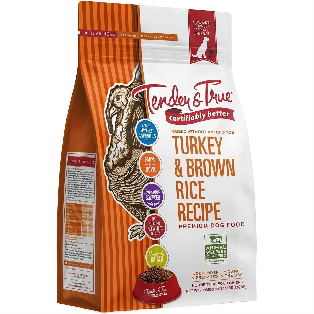 Turkey and Brown Rice Recipe Dry Dog Food I2326