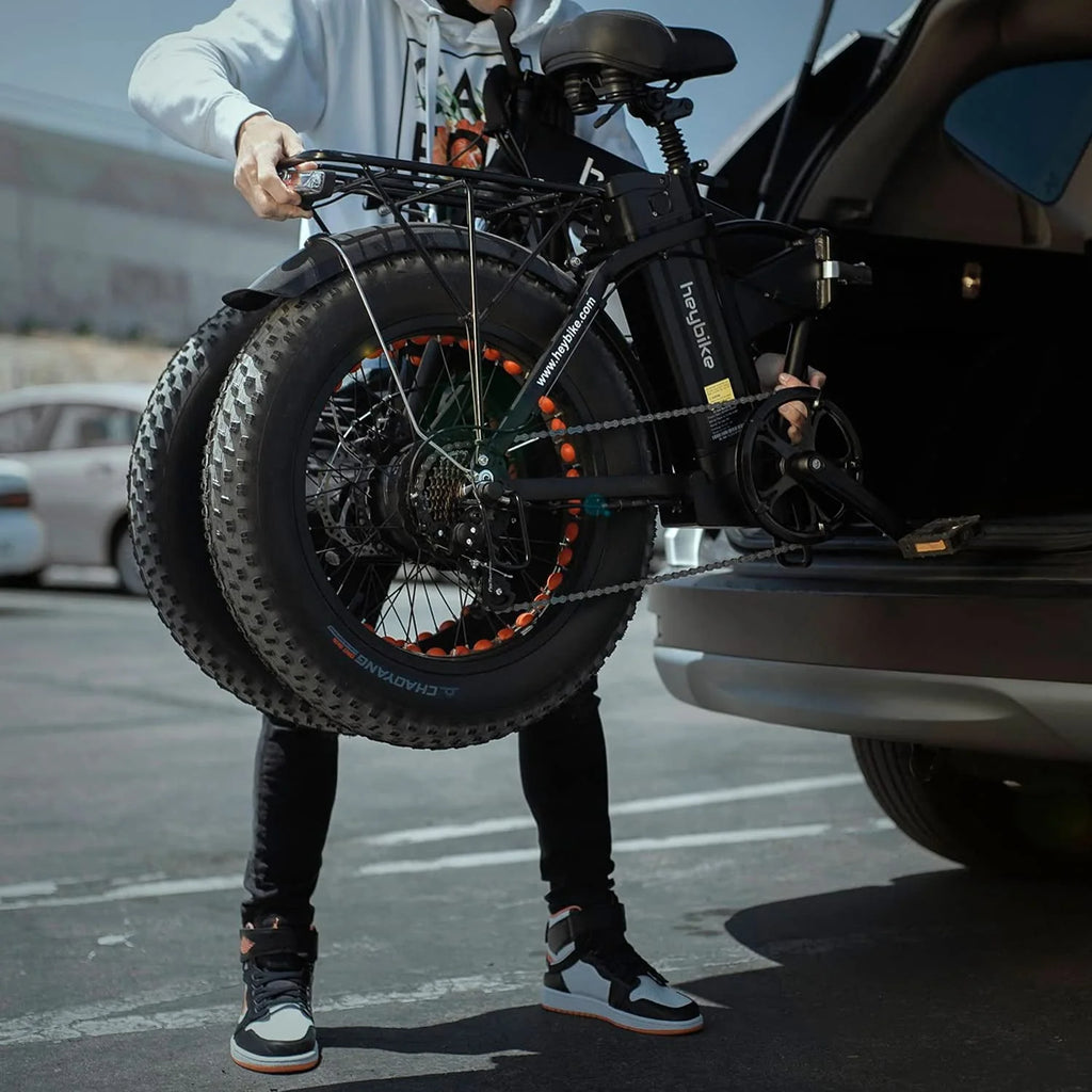 Foldable 20 Fat Tire Electric Bike with 500W Motor X90018