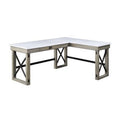 L Shaped Writing Desk with Lift Top & Sled Base H194