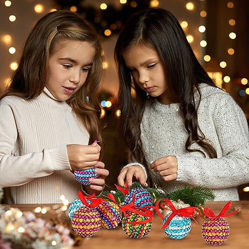 20 Sets Christmas Crafts Sequin Ornaments Kit Q328131