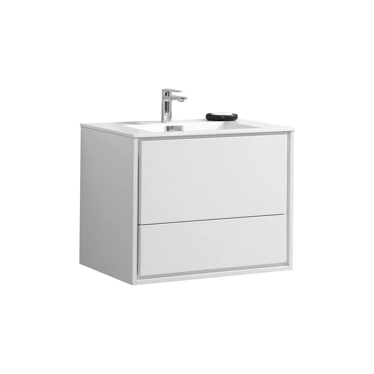 30 in. Wall Mount High Glossy White Bathroom Vanity O230531