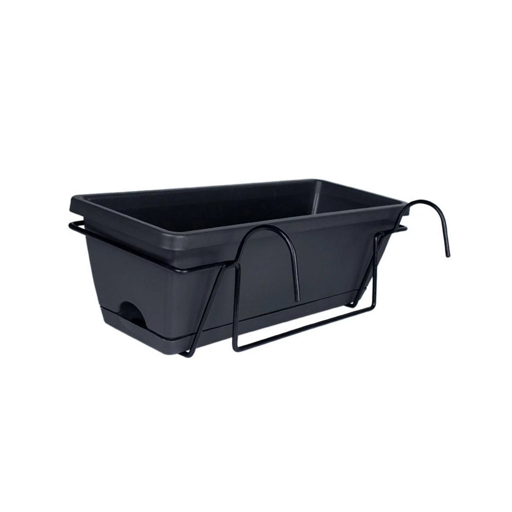 Balcony Railing Hanging Planter Grey H594