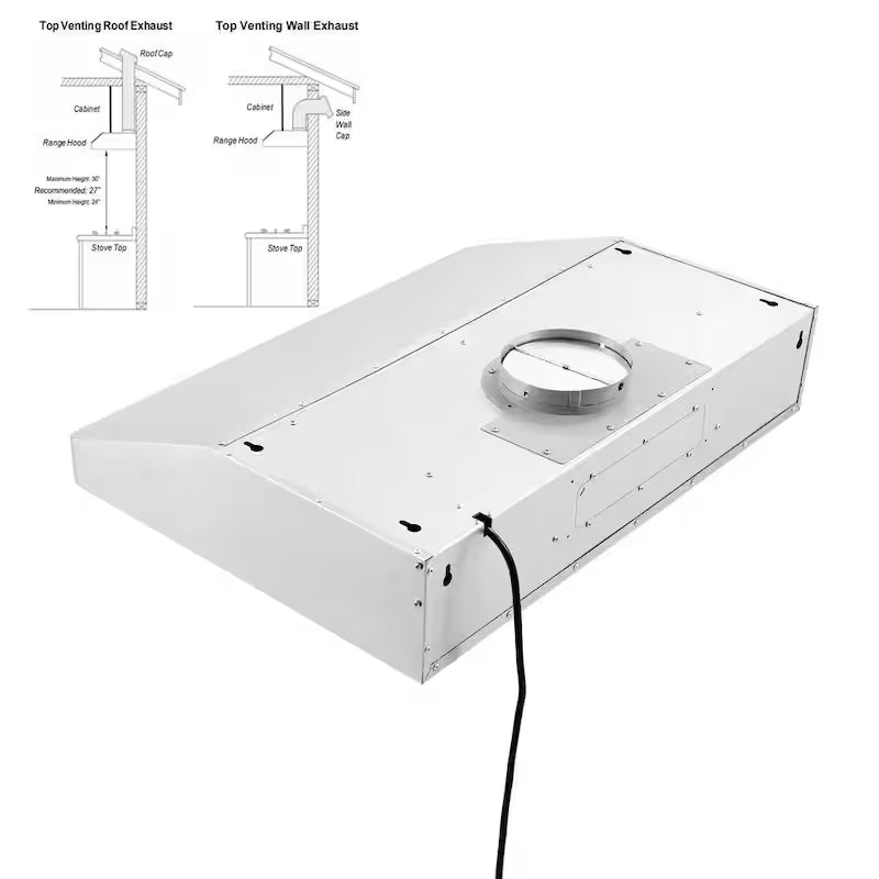 36 in. Stainless Steel Under Cabinet Range Hood with Permanent Filters M5538
