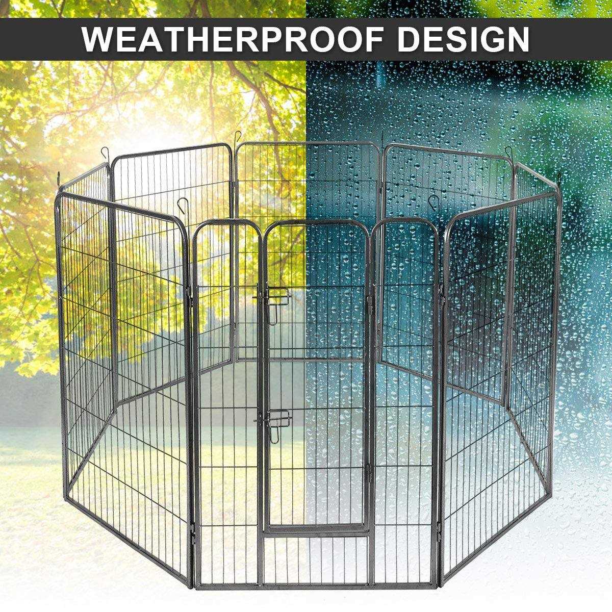 16/8 Panel Dog Playpen with Door R449457