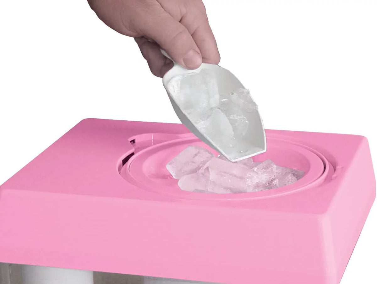 Pink Countertop Snow Cone Maker with 2 Reusable Cups & Ice Scoop H394070