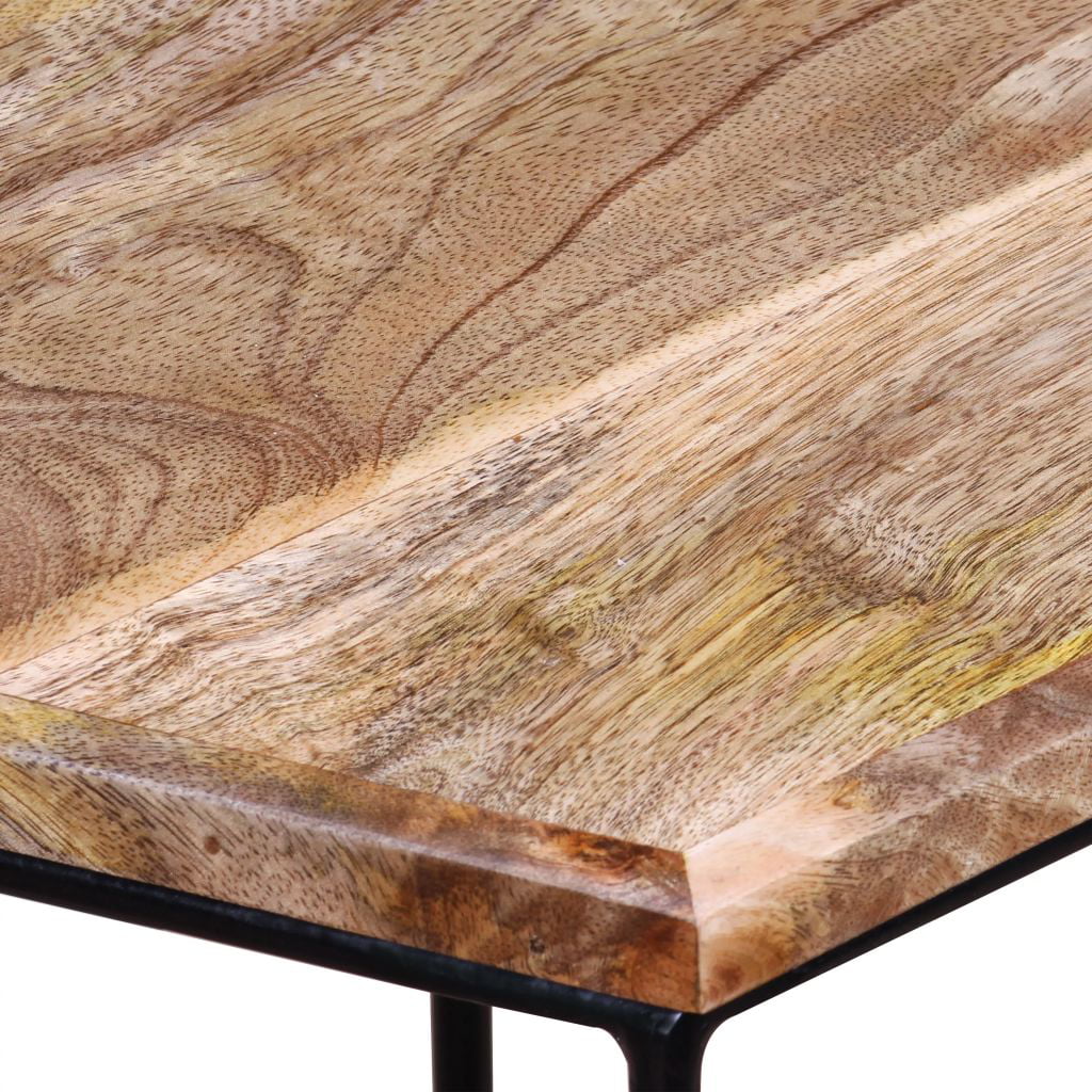 Mango Wood Coffee Table with Iron Frame B65606