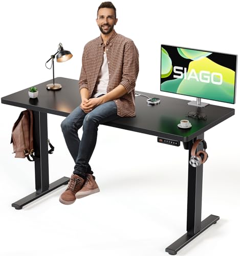 Electric Standing Desk 48 x 24 Inch with Cable Management A5341