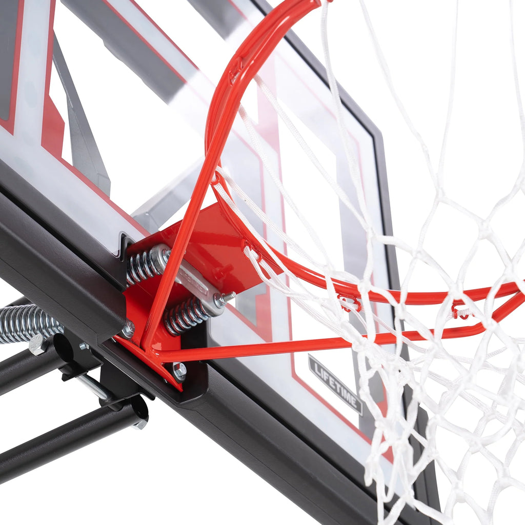 Adjustable Portable Basketball Hoop 48 inch Polycarbonate A590
