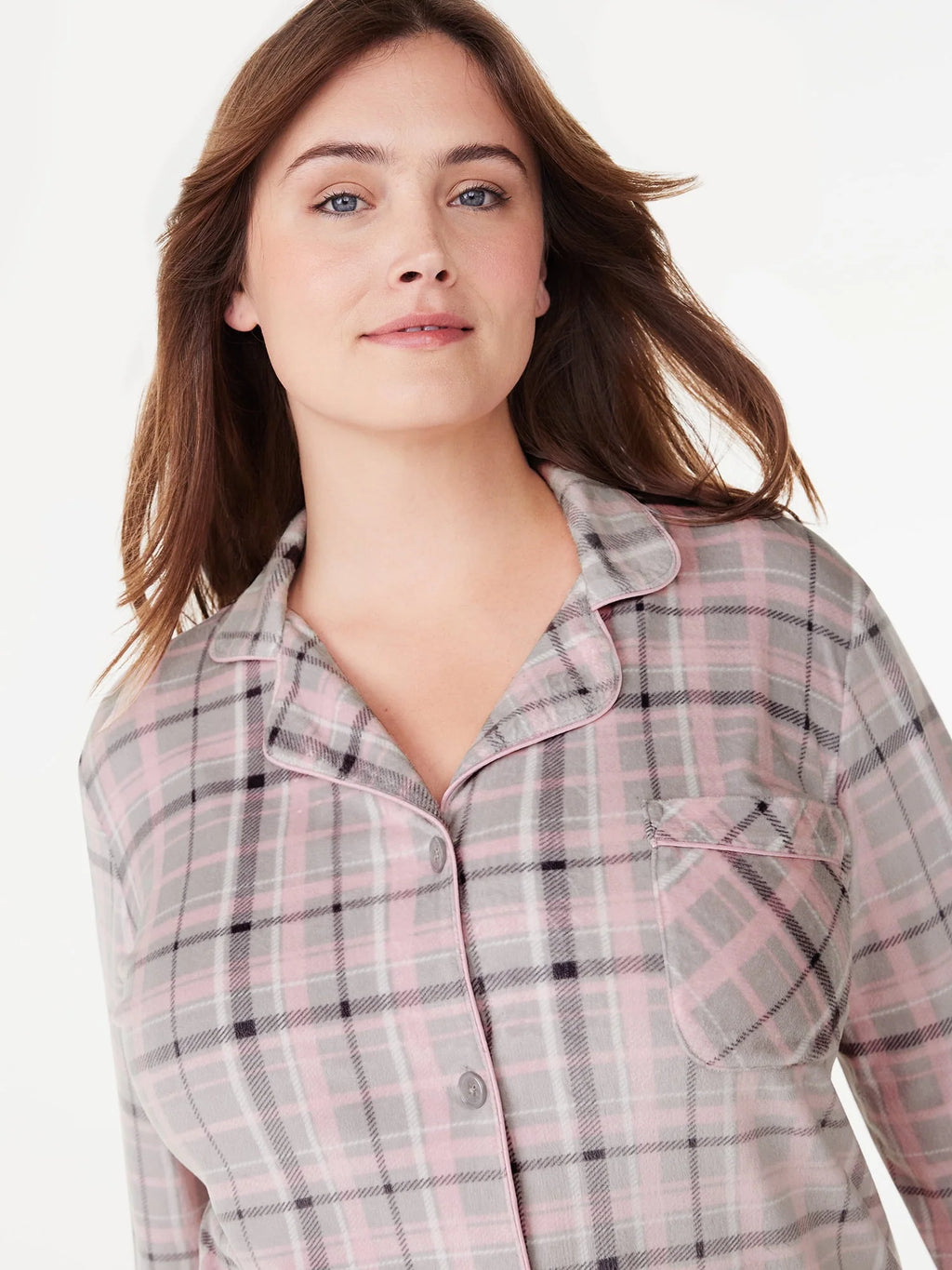 Women's 2-Piece Velour Pajama Set W88898