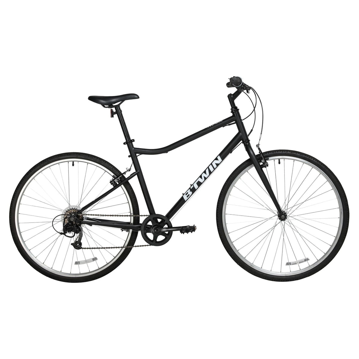 Black 6-Speed Adult Hybrid Bike B3299