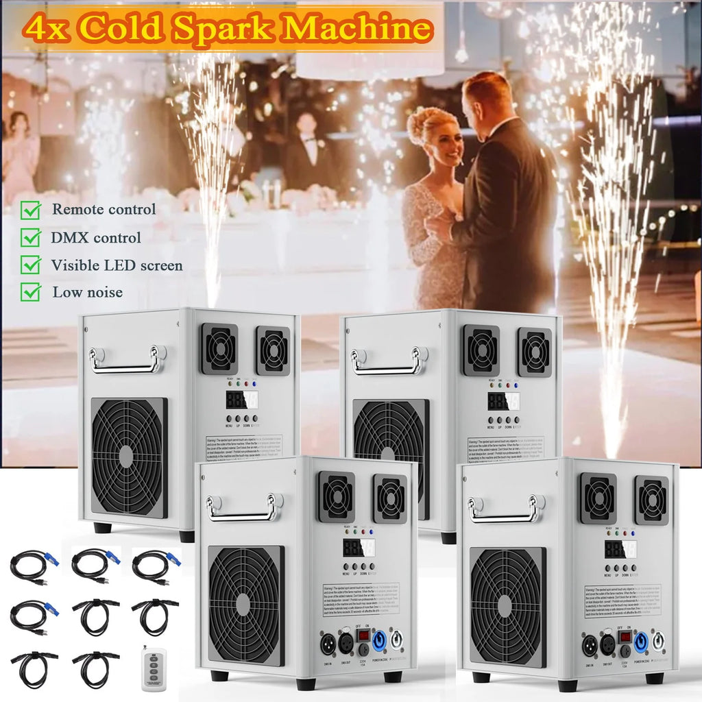 4 Pack Black Adjustable Stage Special Effect Machine H8771