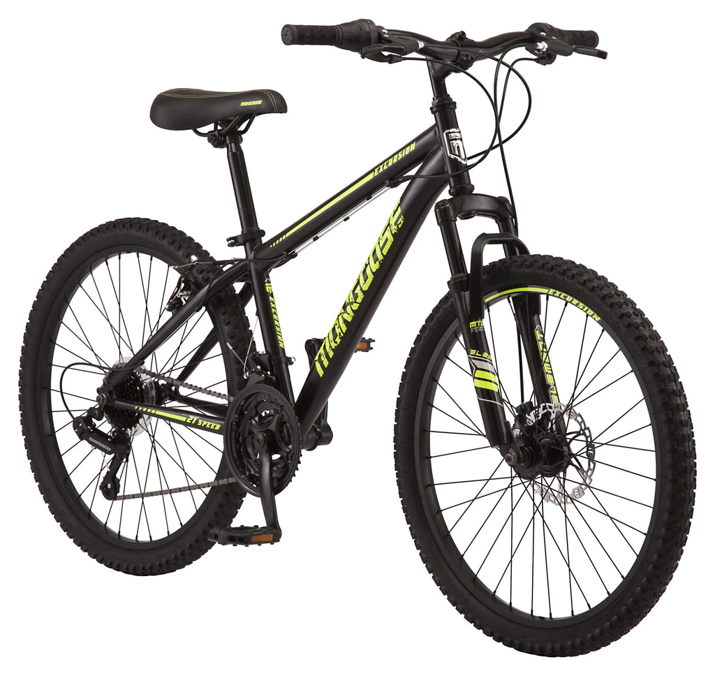 24-in. Mountain Bike, Black and Yellow, 21 Speeds C36453