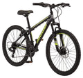 24-in. Mountain Bike, Black and Yellow, 21 Speeds C36453