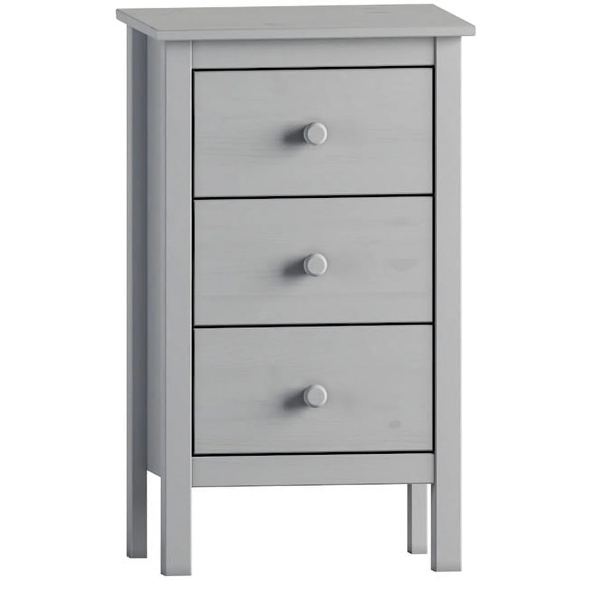 White 3 Drawer Extra Tall Nightstand V11289