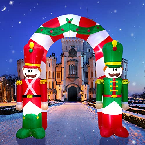 9FT Christmas Inflatable Arch with Lights Z7235