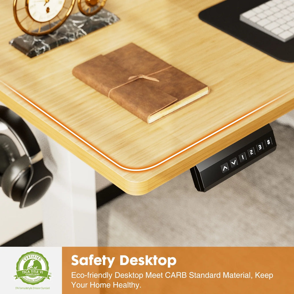 Electric Height Adjustable Standing Desk with Drawer V33811