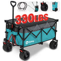 200L Heavy Duty Foldable Wagon with All-Terrain Wheels, Black J219