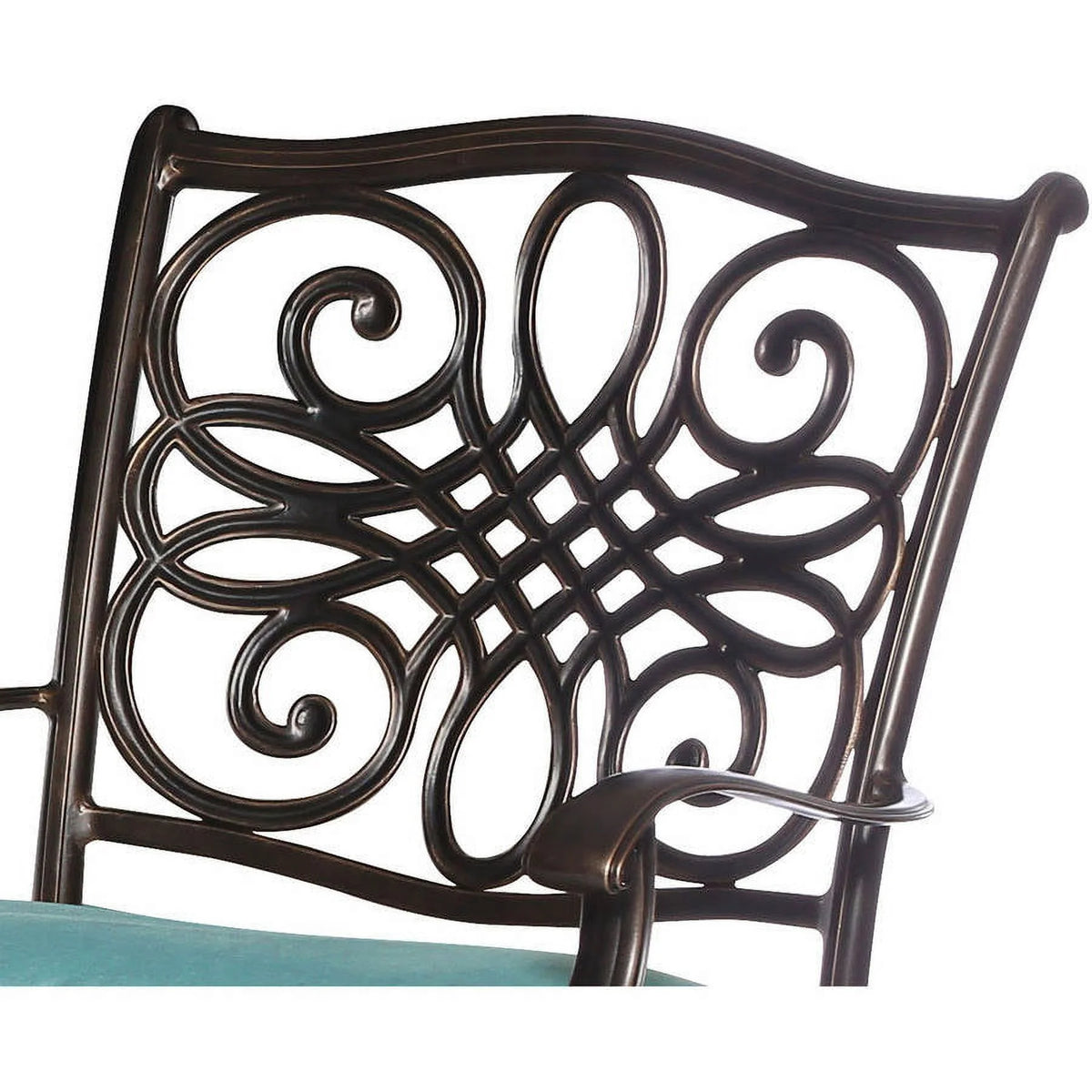 9-Piece Aluminum Outdoor Dining Set with 8 Swivel Rockers E596