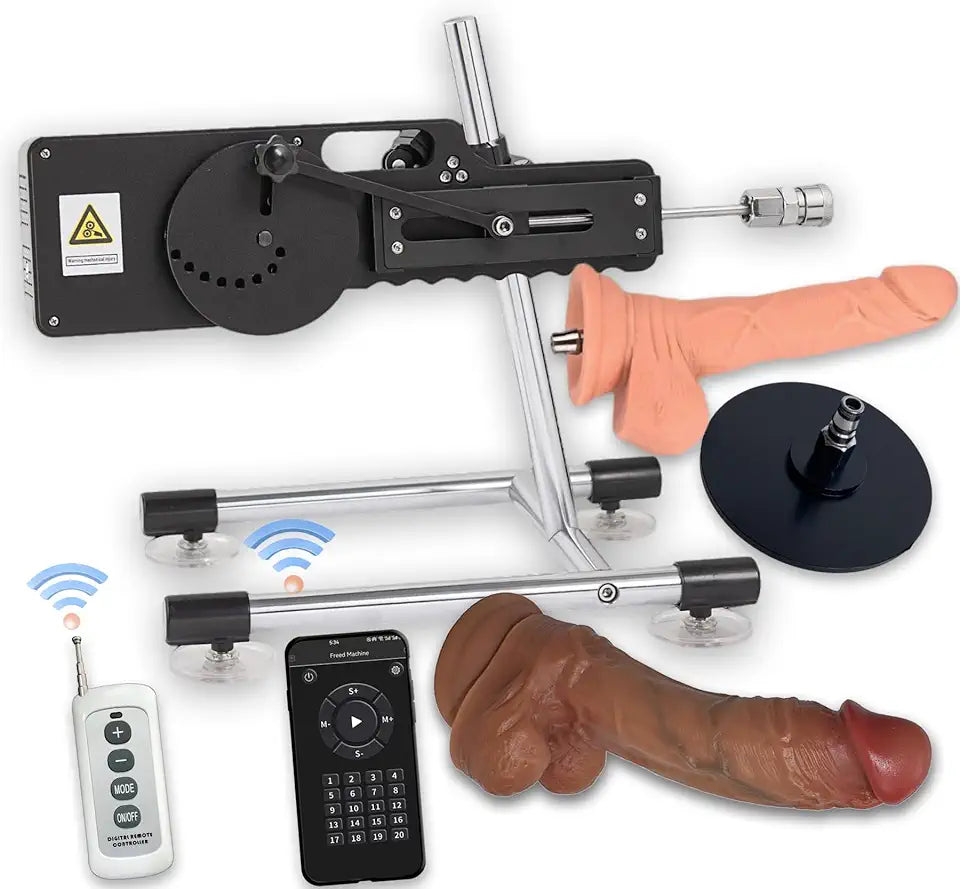 Automatic Thrusting Sex Machine with APP Remote Control and Suction Cup Adapter D182175