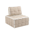 Beige Upholstered Armless Accent Sofa Chair P97384