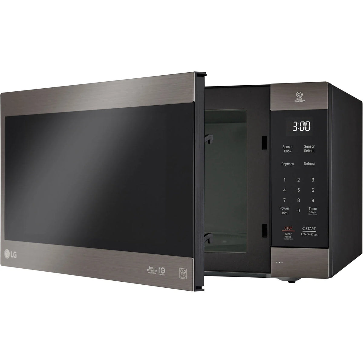 2.0 Cu. Ft. 1200W Black Stainless Steel Countertop Microwave X5476