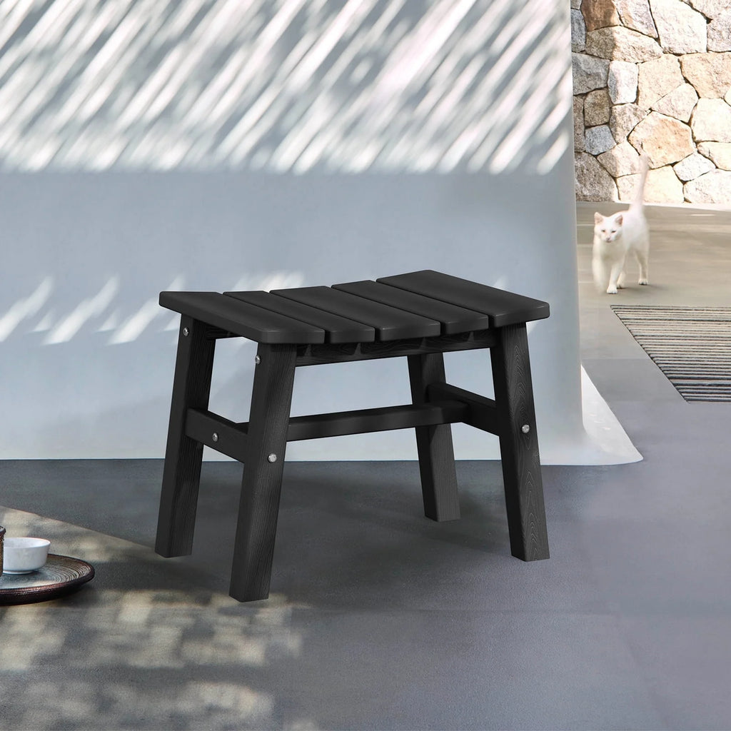 Black HDPE Resin Adirondack Chair O59880
