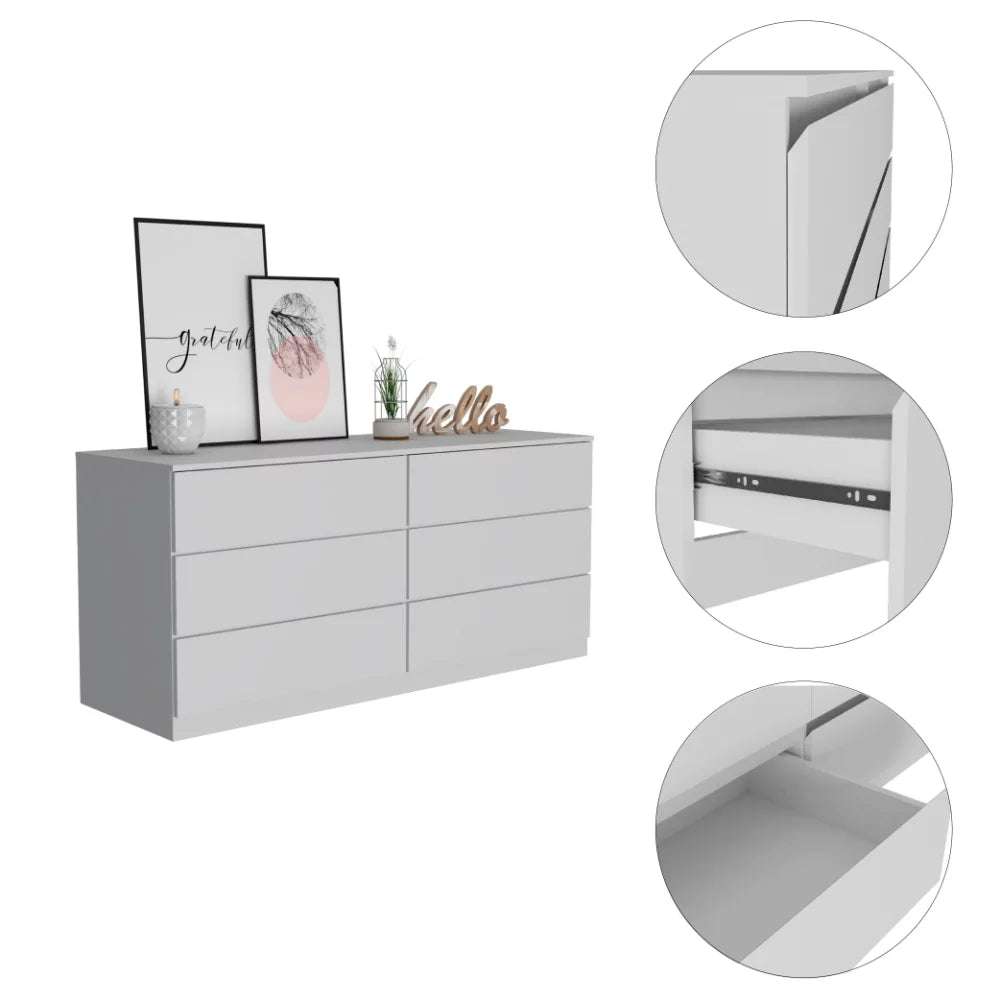 6 Drawer Double Dresser Y30841