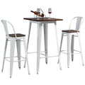3 Piece Bar Table Set with 2 High Back Chairs P530