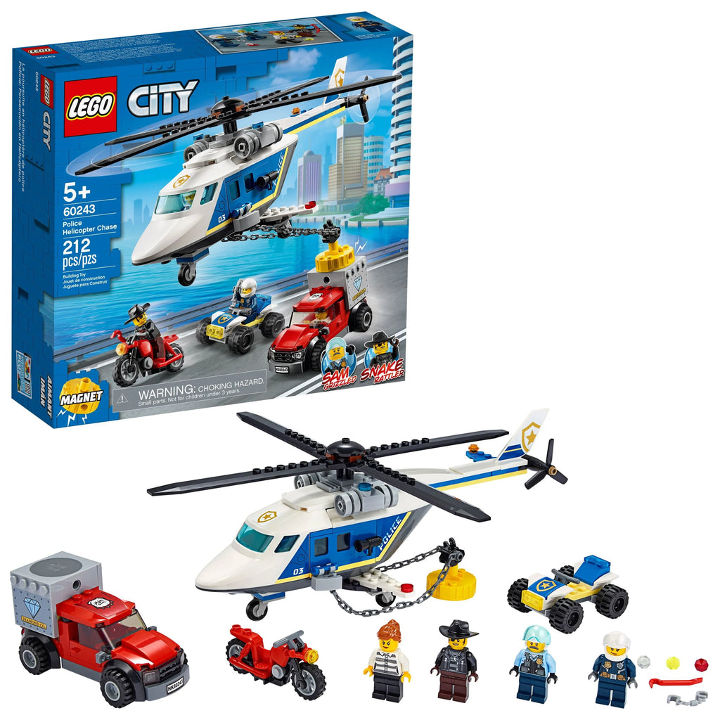 Building Toy Set with Helicopter, ATV, Motorbike and Truck G799114