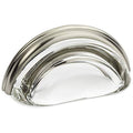 10 Pack Satin Nickel Clear Glass Cabinet Cup Pull C54639