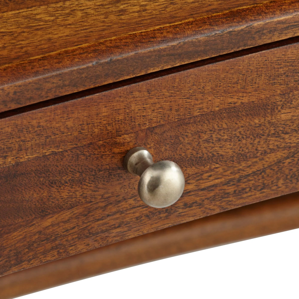 Brown Sheesham Wood 1-Drawer Writing Desk A921