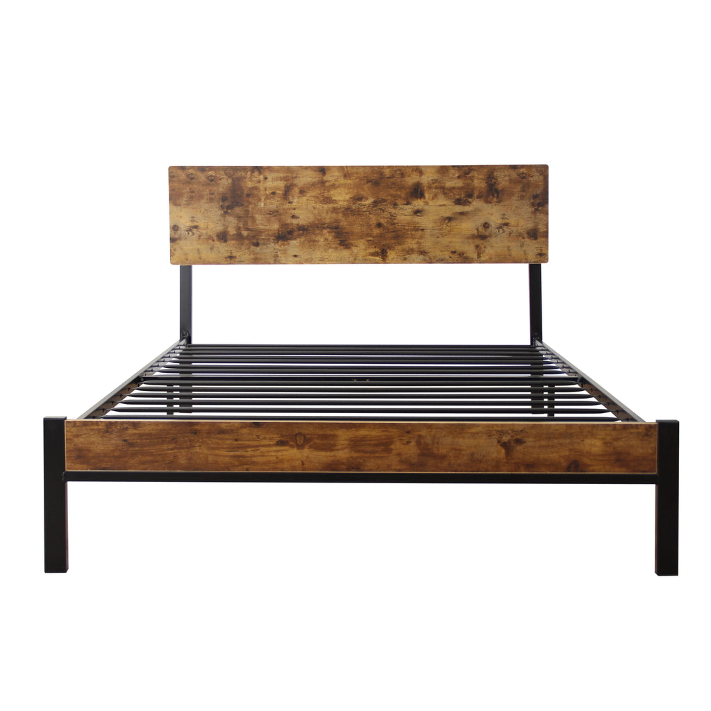 Twin Size Black Metal Bed Frame Q8867