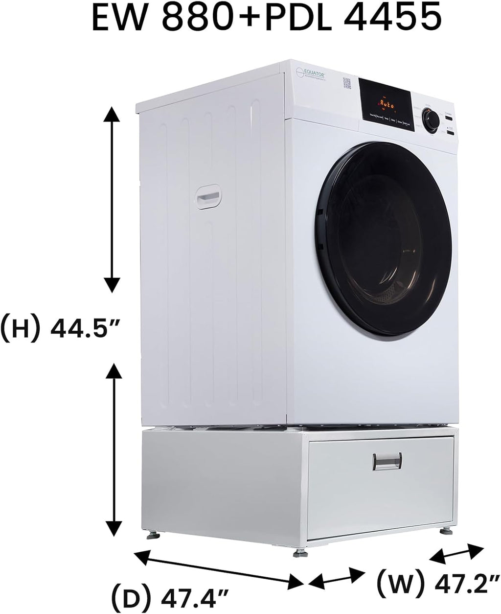 Laundry Set Washer and Vented Dryer with Pedestals U79492