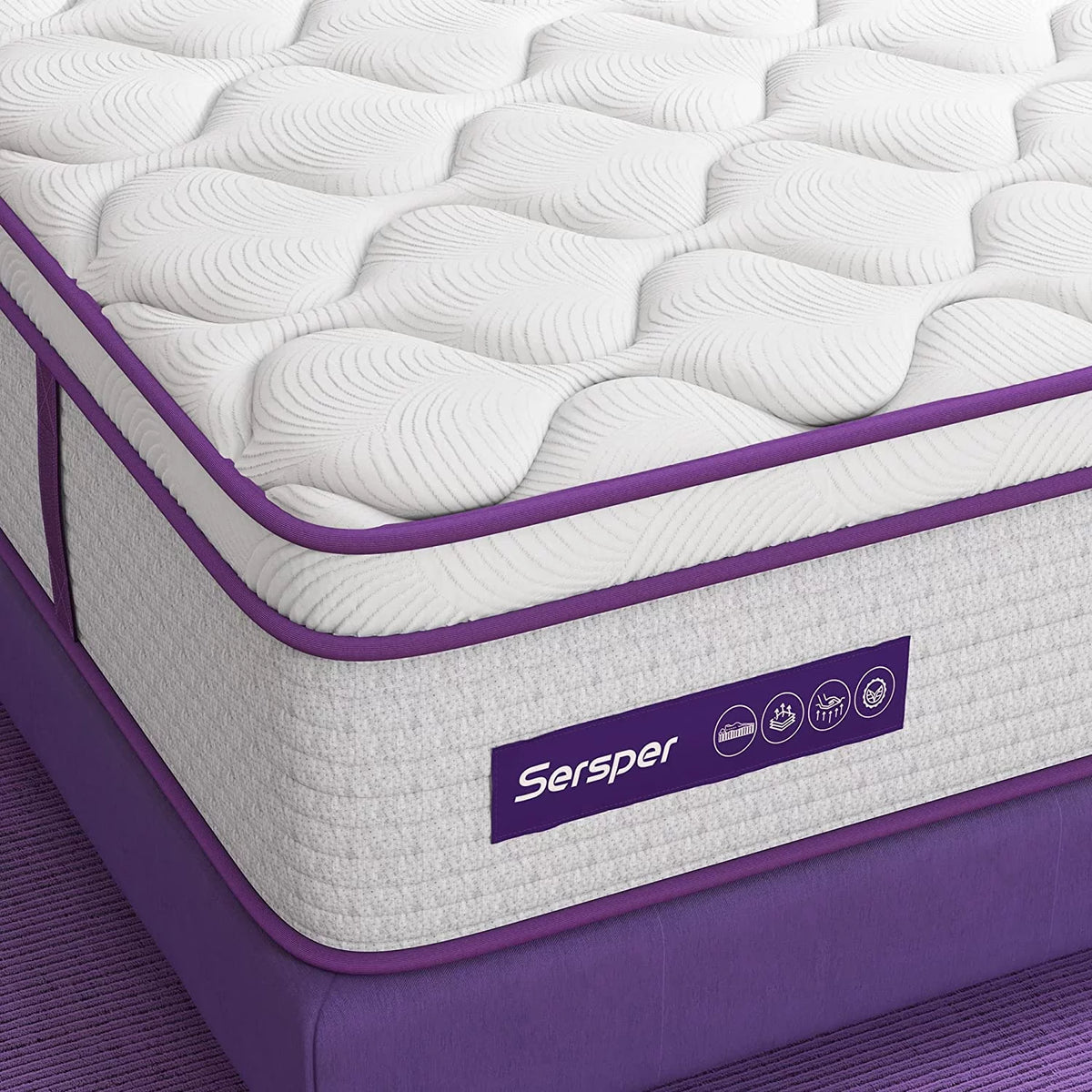 Queen Size 10 inch Memory Foam Hybrid Mattress S84651