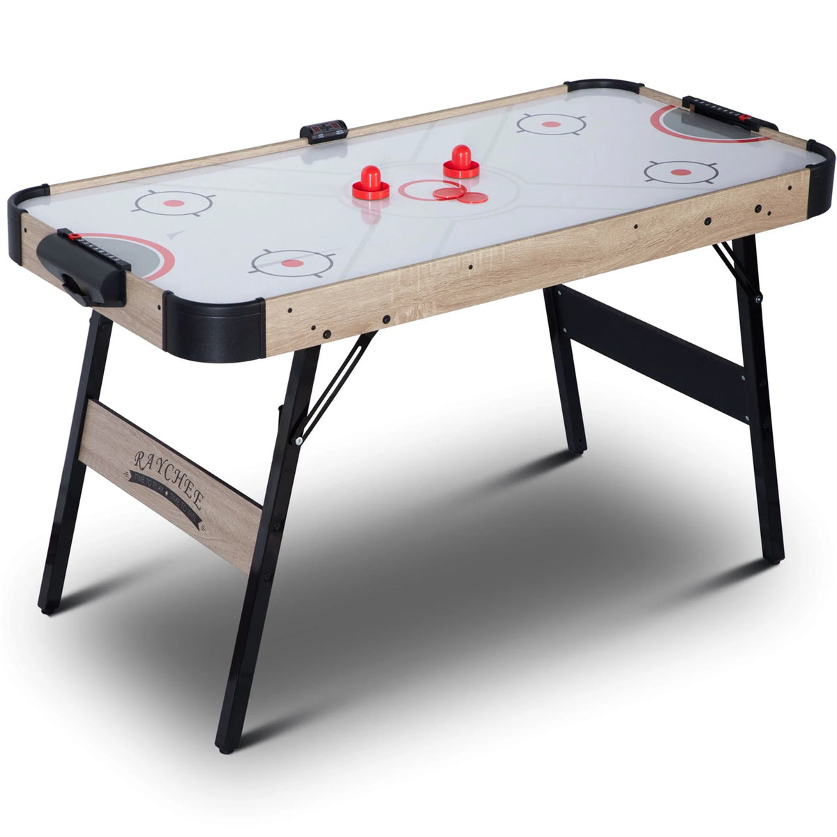 54in Folding Air Hockey Table Gaming Set with 2 Pucks 2 Pushers C634