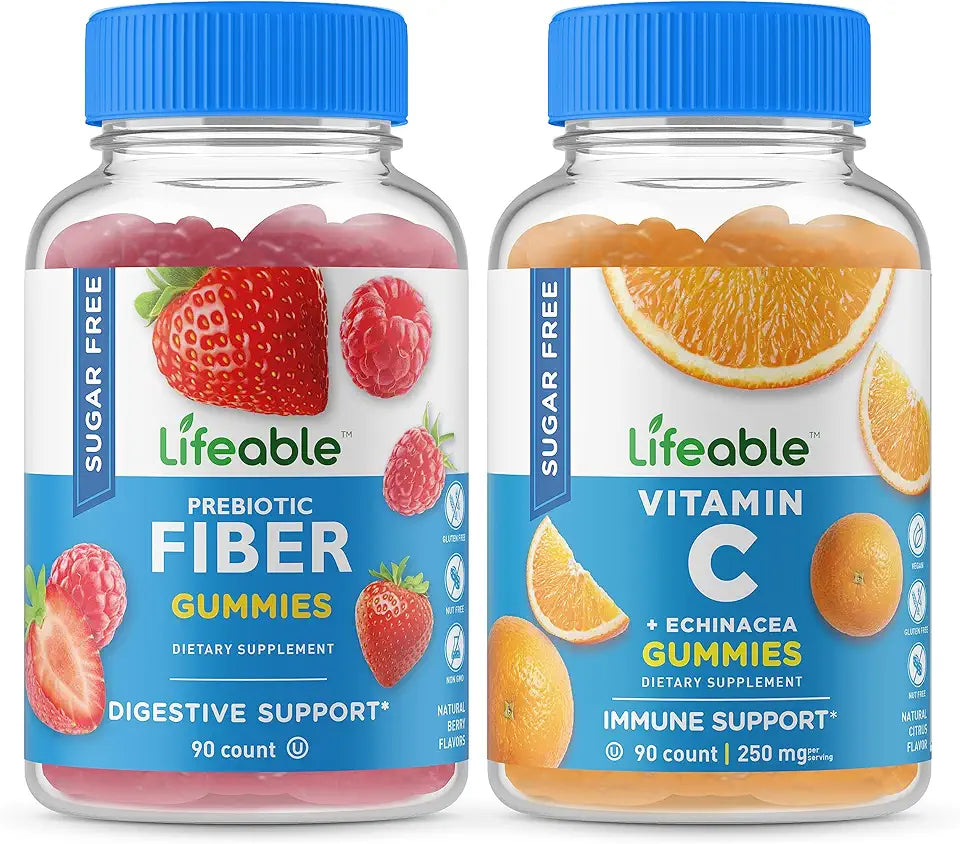 Sugar Free Prebiotic Fiber Vitamin C Gummies W542655