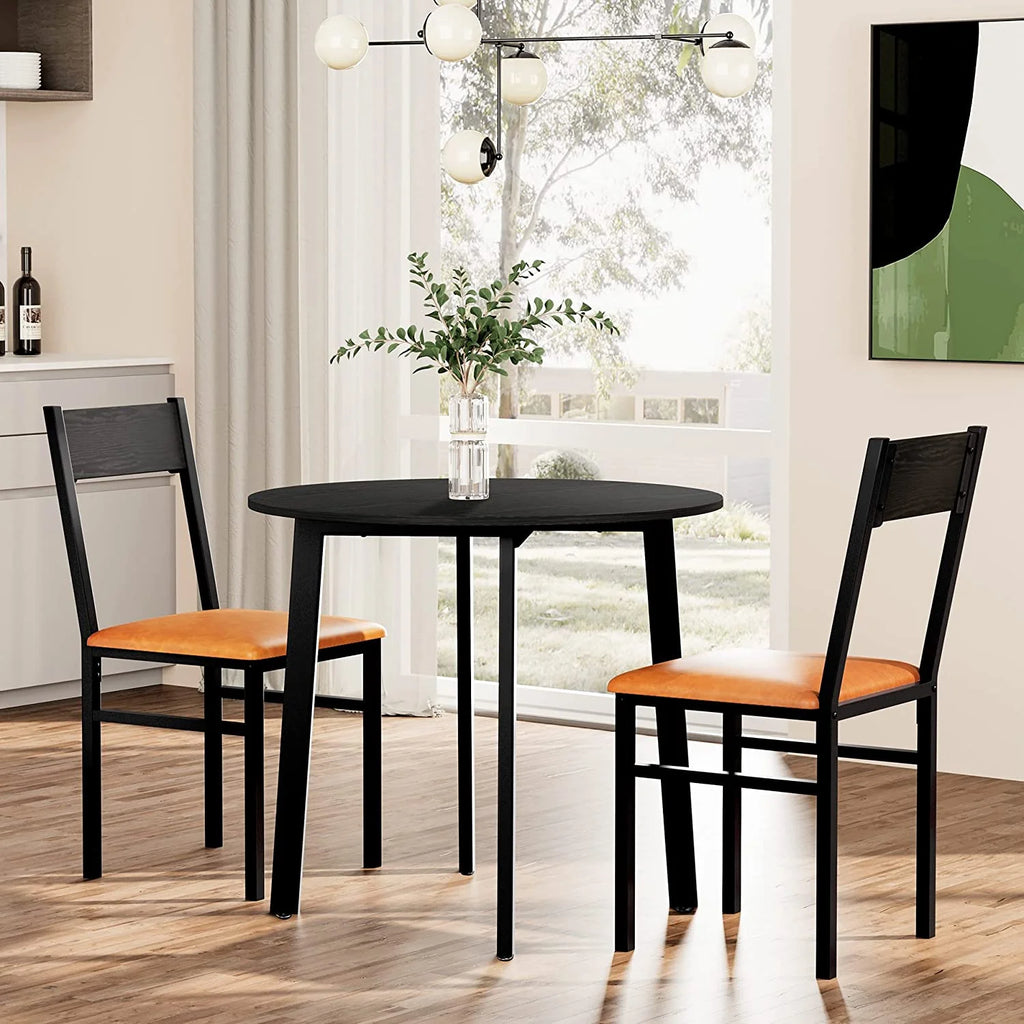 3 Piece Dining Table Set with Cushioned Chairs X67389
