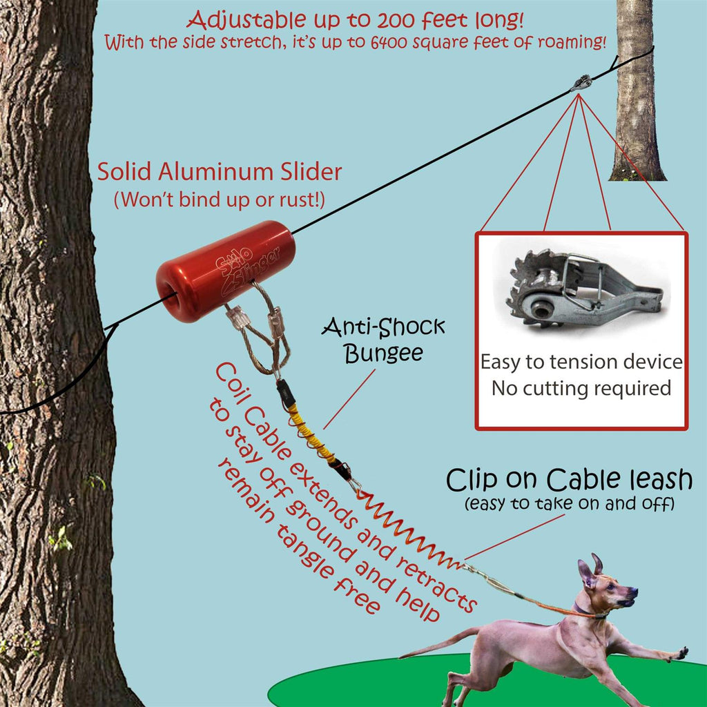 Anti-Shock Aerial Dog Runner L474
