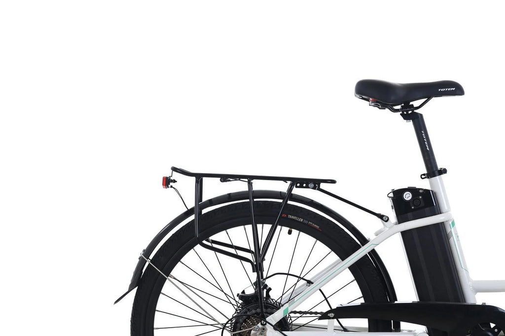 White 26” 350W Electric Bike G55073