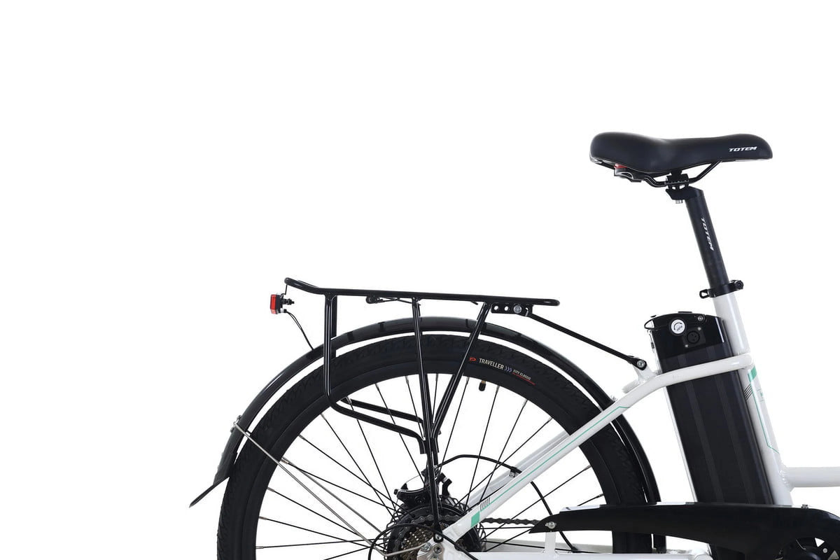White 26” 350W Electric Bike G55073