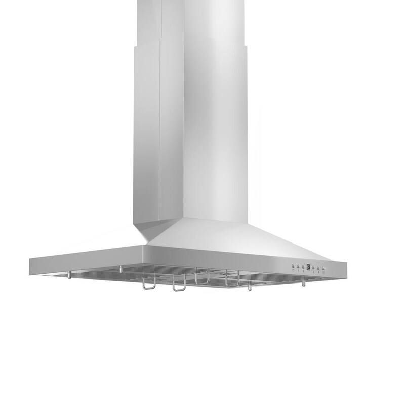 42 in. 700 CFM Ducted Island Mount Range Hood in Stainless Steel C478641