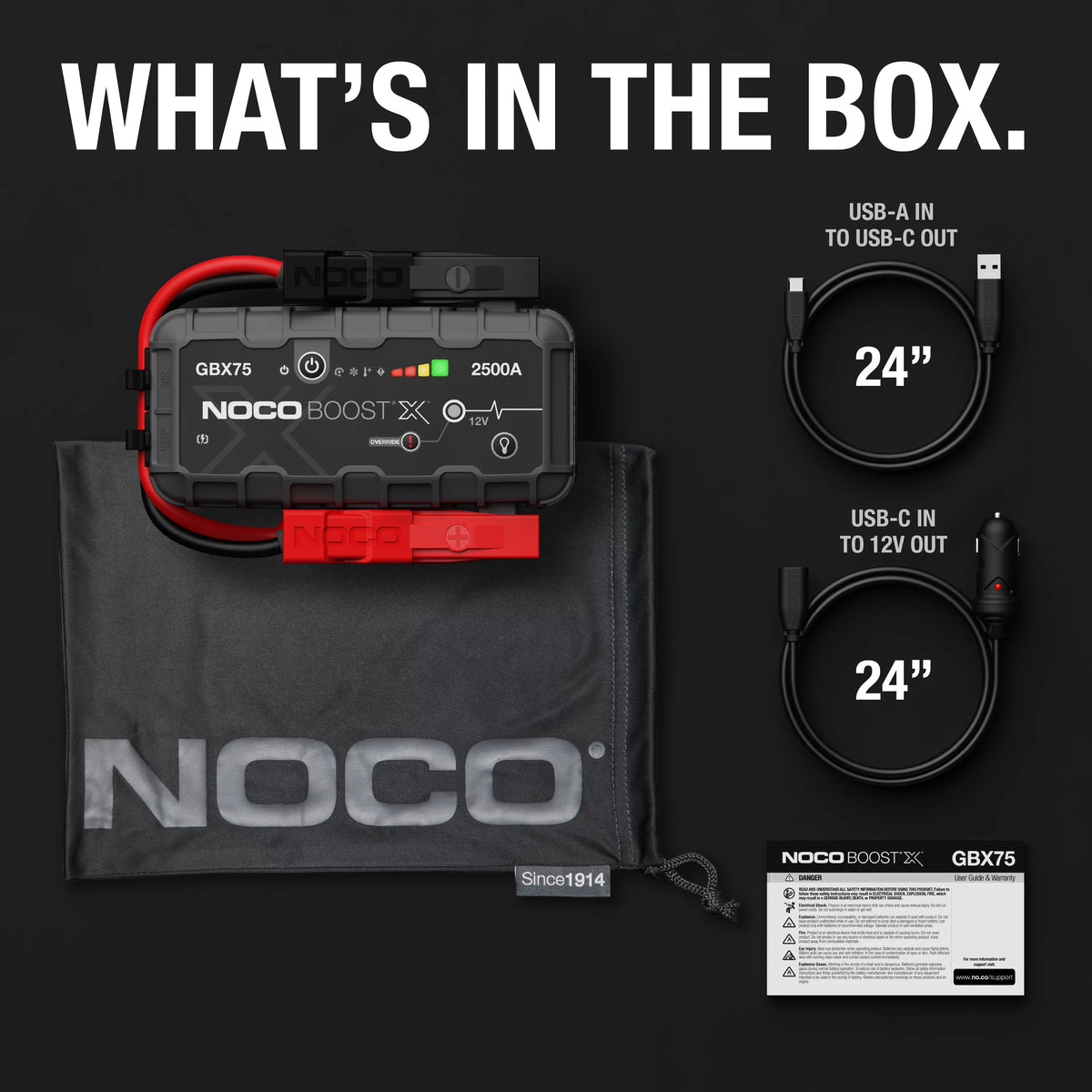 2500A 12V Portable Lithium Jump Starter C1116