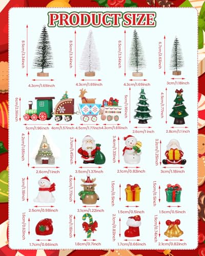 19 Piece Christmas Cake Decorations Set L30791