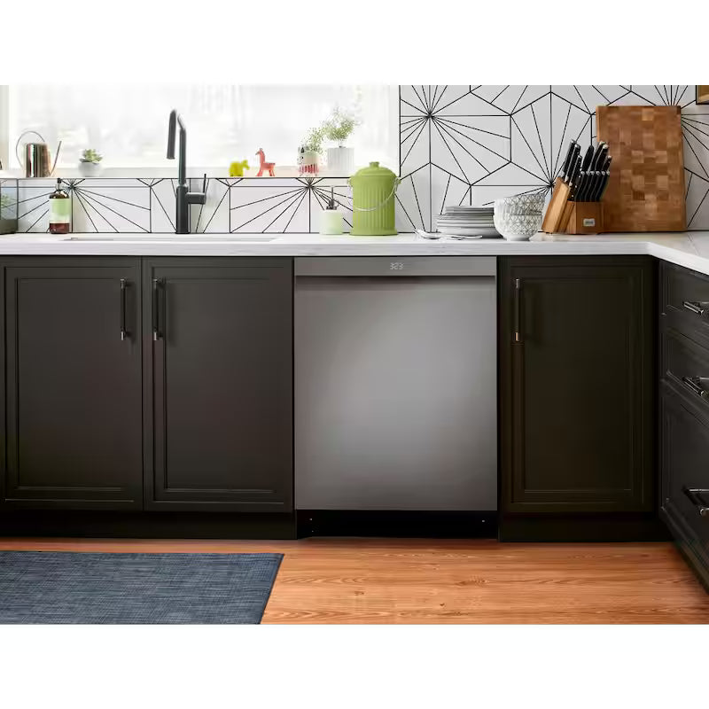 24 in. Smart Wi-Fi Dishwasher, Black Stainless Steel Y65934