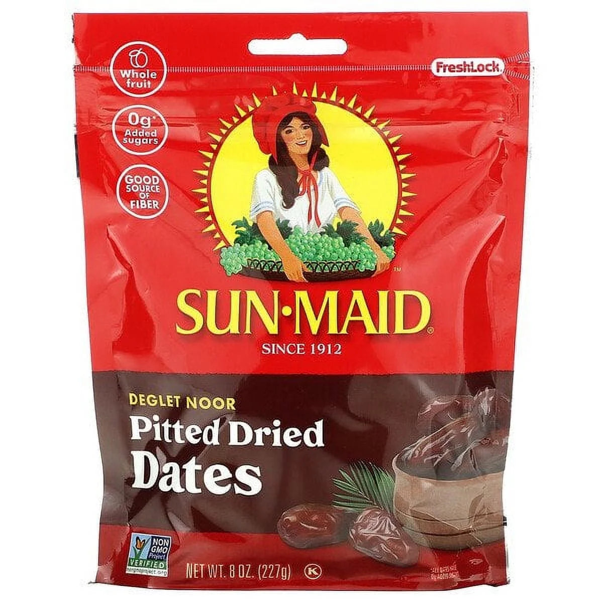 Pitted Dried Dates 8 oz Pack of 3 C16685