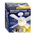 6 In. Matte White LED Socket Fanlight N50867